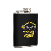 Gabelstaplergeschenk Flachmann (Rechts)