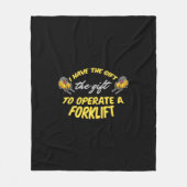 Gabelstaplergeschenk Fleecedecke (Vorderseite)