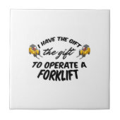 Gabelstaplergeschenk Fliese (Vorderseite)