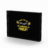 Gabelstaplergeschenk Fotoblock (Rechts)