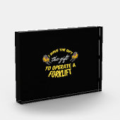 Gabelstaplergeschenk Fotoblock (Links)