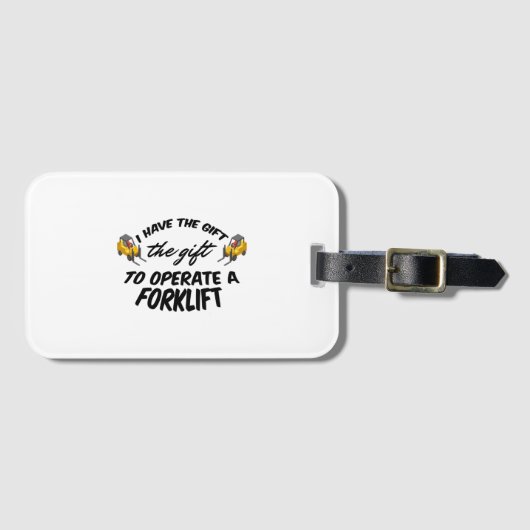 Gabelstaplergeschenk Gepäckanhänger (Vorderseite (Horizontal))