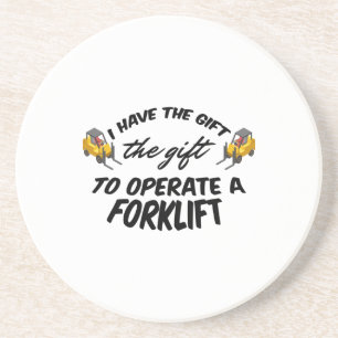 Gabelstaplergeschenk Getränkeuntersetzer