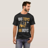 Gabelstaplergeschenk Ideen Big Toys für Big Boys T-Shirt (Vorne ganz)
