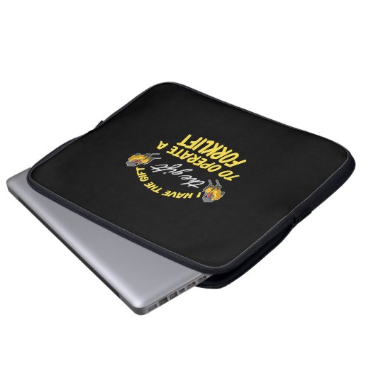 Gabelstaplergeschenk Laptopschutzhülle (Vorne Knopf)