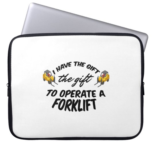 Gabelstaplergeschenk Laptopschutzhülle (Vorderseite)