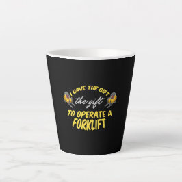 Gabelstaplergeschenk Milchtasse