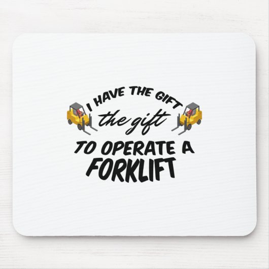 Gabelstaplergeschenk Mousepad (Vorne)