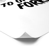 Gabelstaplergeschenk Poster (Ecke)