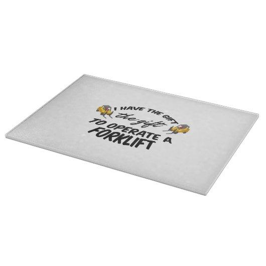 Gabelstaplergeschenk Schneidebrett (Ecke)