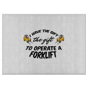 Gabelstaplergeschenk Schneidebrett