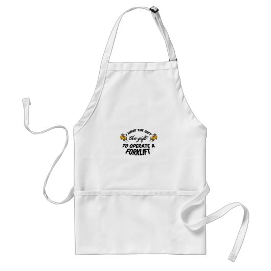 Gabelstaplergeschenk Schürze (Vorne)