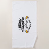 Gabelstaplergeschenk Strandtuch (Vorderseite)