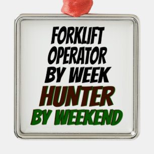 Gabelstaplerjäger Ornament Aus Metall