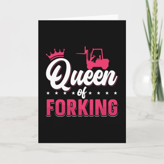 Gabelstaplerkönigin Karte (Vorderseite)