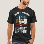 Gabelstaplerspeicher für den Gabelstapler T-Shirt (Vorderseite)