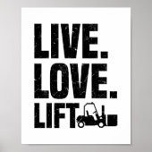 Gabelstaplertreiber | Gabelstaplergeschenke Poster (Vorne)