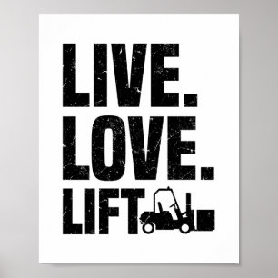 Gabelstaplertreiber   Gabelstaplergeschenke Poster