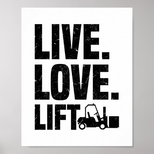 Gabelstaplertreiber | Gabelstaplergeschenke Poster (Vorne)