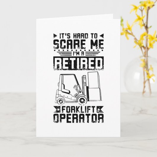 Gabelstaplertreiber Karte (Gelbe Blume)