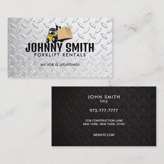 Gabelstaplervermietung Visitenkarte (Vorne/Hinten)