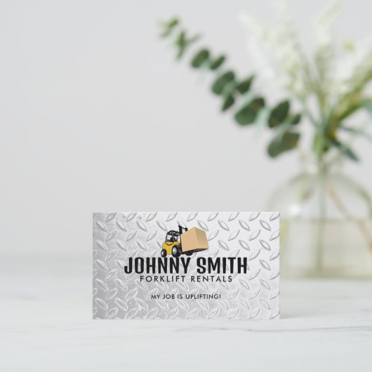 Gabelstaplervermietung Visitenkarte (Stehend Vorderseite)