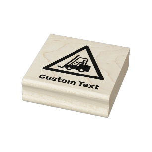 Gabelstaplerwarnzeichen Gummistempel