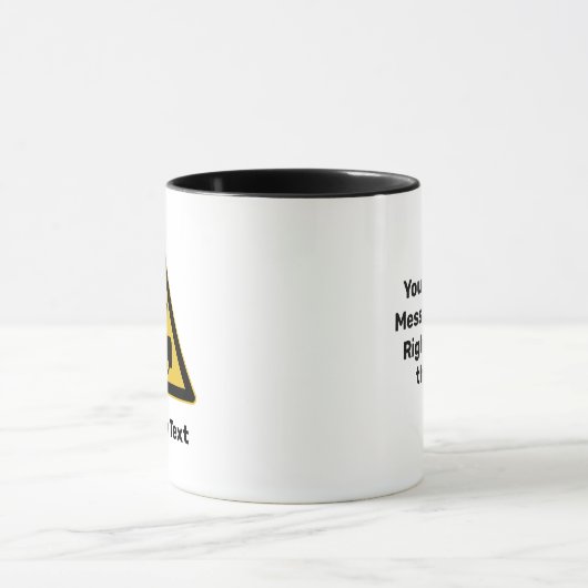 Gabelstaplerwarnzeichen Tasse (Zentrum)