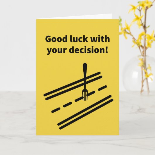 Gabelung - Ermutigung Karte (Gelbe Blume)