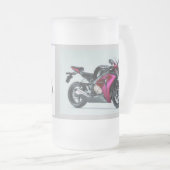 Gabelung-Rocket mattierte GlasTasse Mattglas Bierglas (VorderseiteRechts)