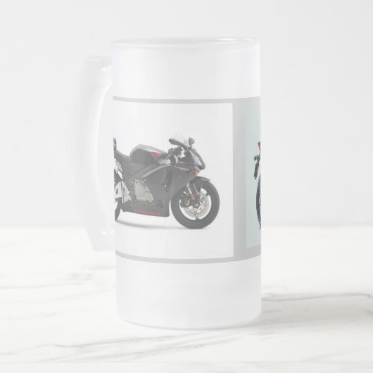 Gabelung-Rocket mattierte GlasTasse Mattglas Bierglas (Vorderseite Links)