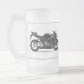 Gabelung-Rocket mattierte GlasTasse Mattglas Bierglas (Links)