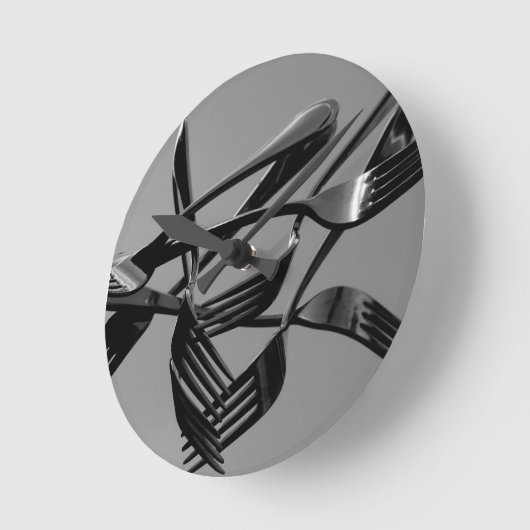 Gabelung Runde Wanduhr (Winkel)