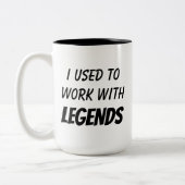 Gaben für Coworker, Funny Goodbye Gift Zweifarbige Tasse (Links)