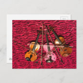 Gaben für das Violin-Foto Postkarte (Vorne/Hinten)