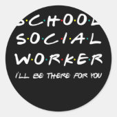 Gaben für Sozialarbeiter Runder Aufkleber (Vorderseite)