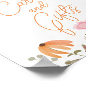 Gaben von Boho Wiese Wildblume Brautparty Poster (Ecke)