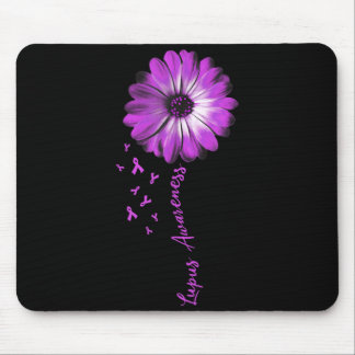 Gaben zur Aufklärung über Lupus mit Gänseblümchen Mousepad