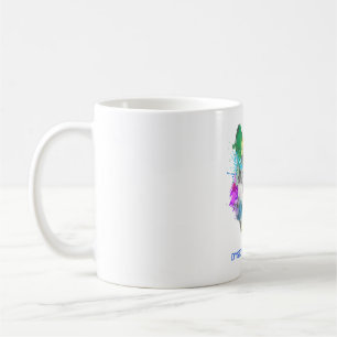 Gaben zur Unterstützung von Dystonia Awareness Rib Kaffeetasse