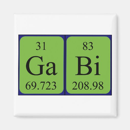 Gabi Periodenmagnet Magnet (Vorne)