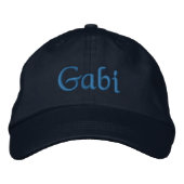 Gabi Personalisiert bestickte Baseball Cap Blue Bestickte Kappe (Vorderseite)
