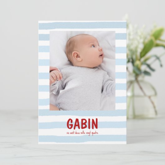 Gabin Einladung (Stehend Vorderseite)