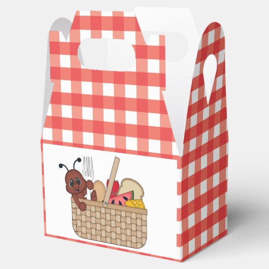 Gable Box Gefälligkeitsbox für Spaß Picnic Geschenkschachtel (Geöffnet)