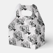 Gable Box mit Schwarz-Weiß-Musik-Treble Clef Tree Geschenkschachtel (Rückseite)