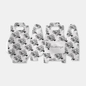 Gable Box mit Schwarz-Weiß-Musik-Treble Clef Tree Geschenkschachtel (Ungefaltet)