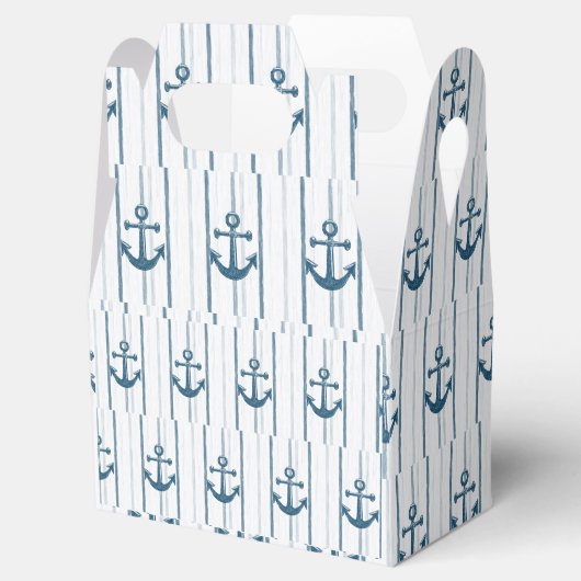 Gable Favor Box Anchor Geschenkschachtel (Geöffnet)