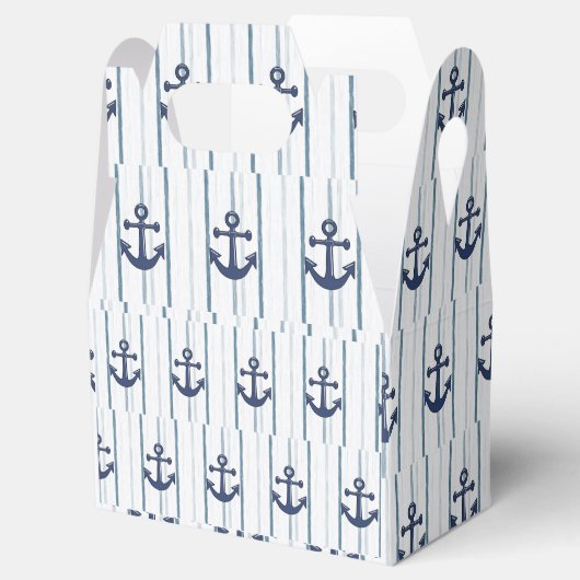 Gable Favor Box Anchor Geschenkschachtel (Geöffnet)