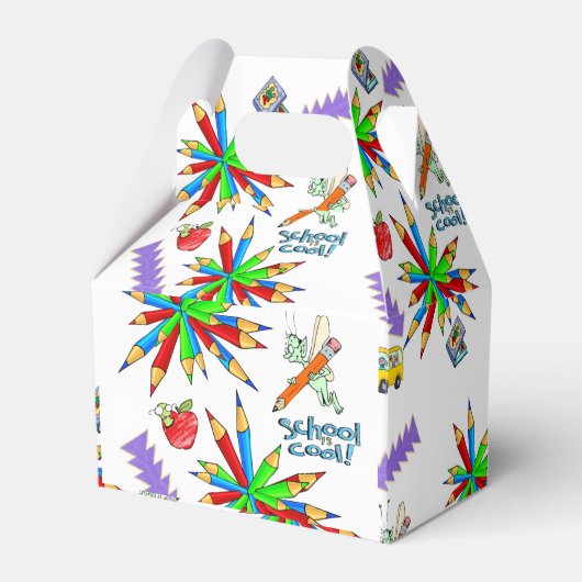 "Gable Favor Box Back to School" - Cool Geschenkschachtel (Vorderseite)