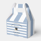 Gable Favor Box Blue Stripe Graduate 2026 Geschenkschachtel (Rückseite)