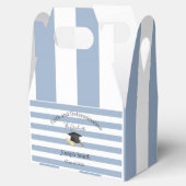 Gable Favor Box Blue Stripe Graduate 2026 Geschenkschachtel (Geöffnet)